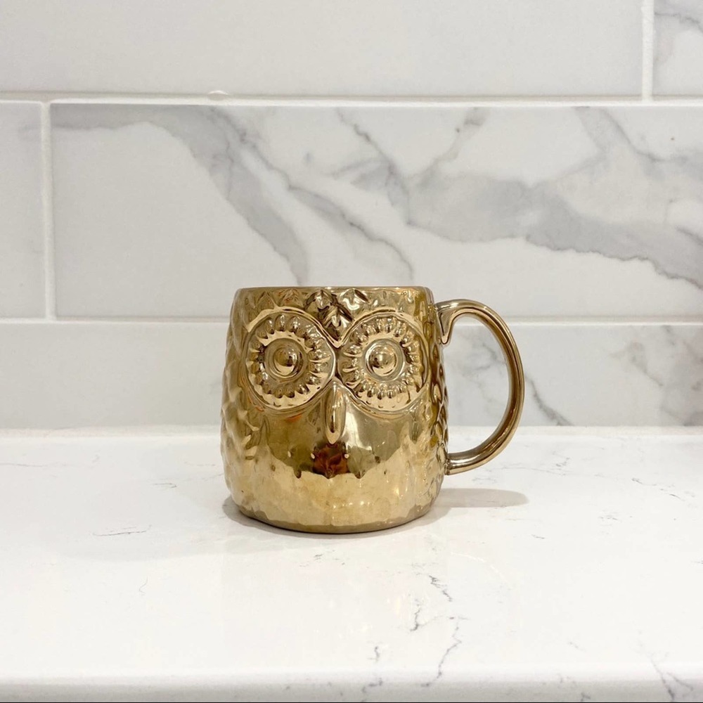 copied-Gold Owl Coffee Mug